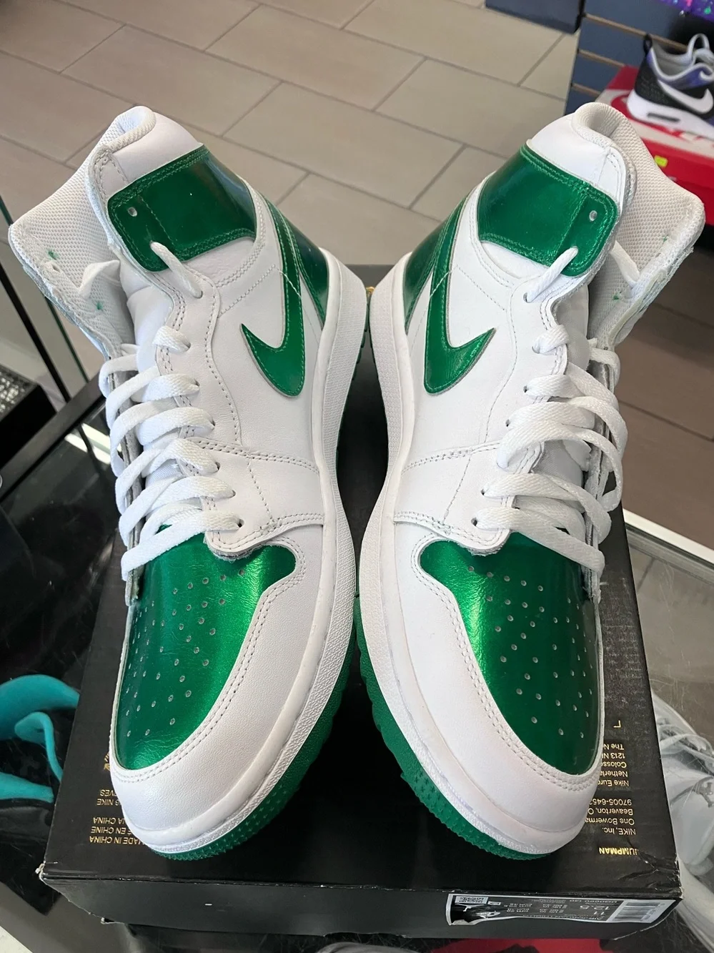 Air Jordan 1 Retro High Golf Metallic Green Size 11